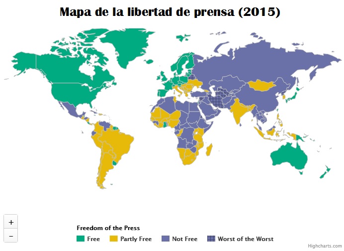 Mapa de la Libertad de prensa