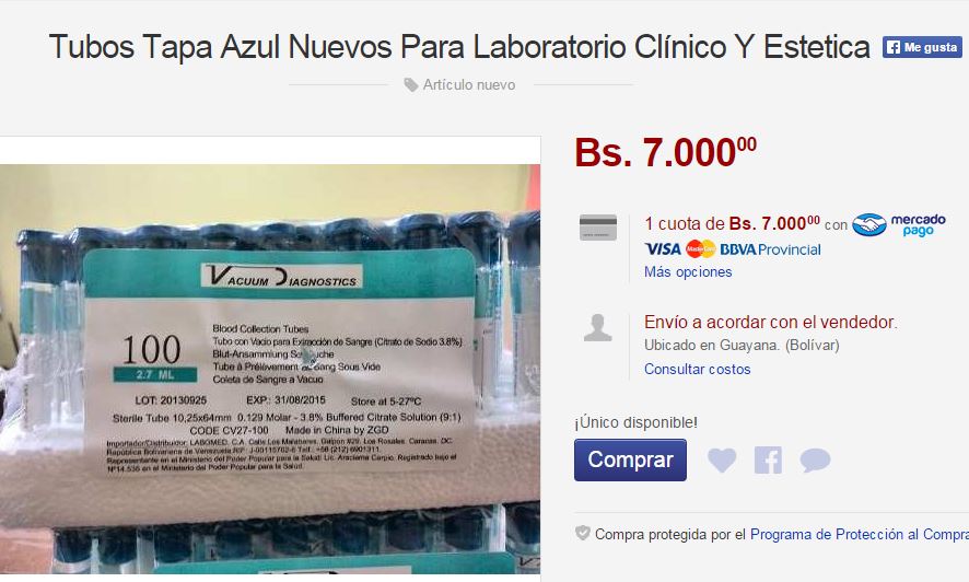 tapa azul tubos
