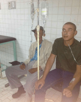 Brayan Vargas en el Hospital Victorino Santaella