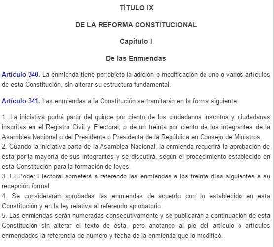 CONSTITUCION DE LA REPUBLICA DE VENEZUELA