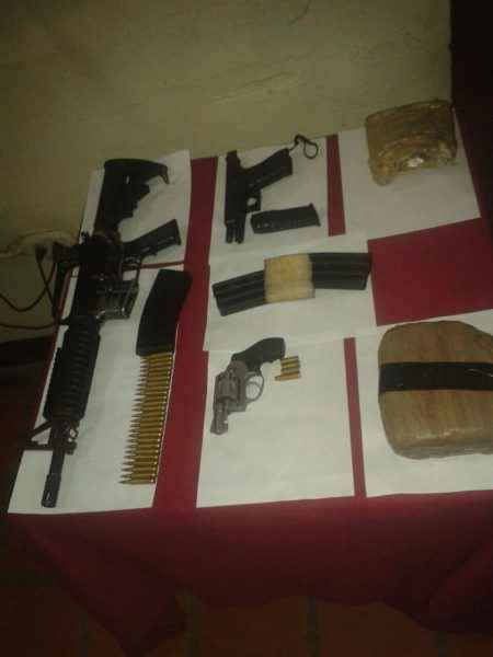 armas y droga incautadas hermano picure