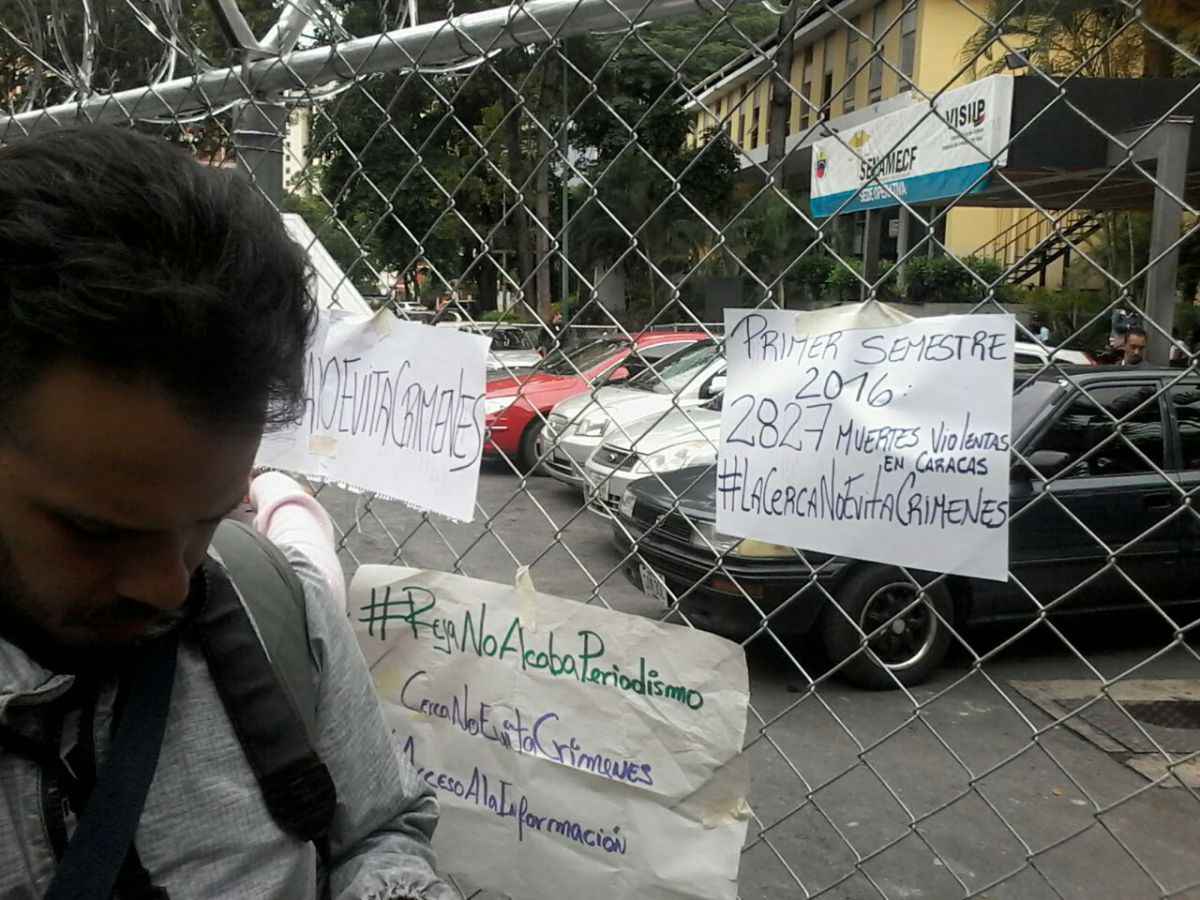 protesta morgue de bello monte periodistas