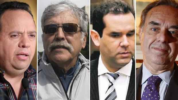 Foto: Rodolfo Marco Torres, Julio de Vido, José María Olazagasti y Eduardo Sadous. La Nación. 