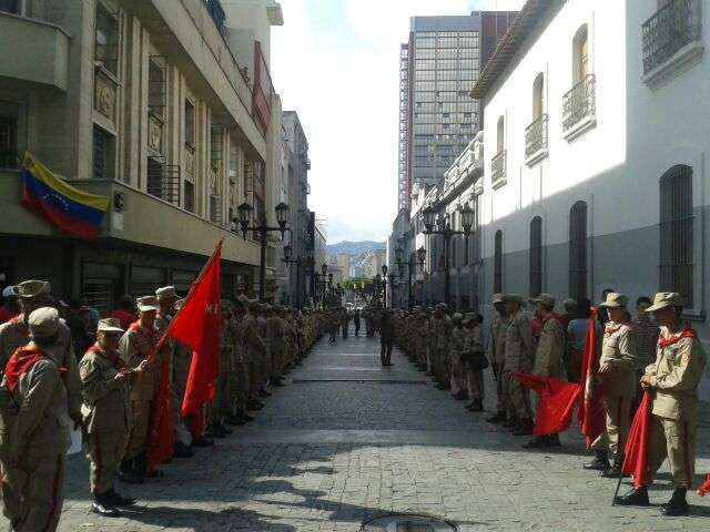 plaza bolivar capitolio oeste caracas paro civico