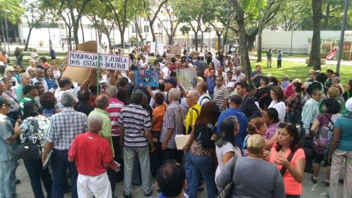 Concentración en Parque Carabobo 