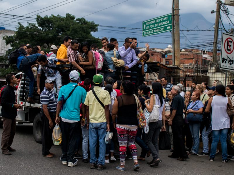 caos del transporte