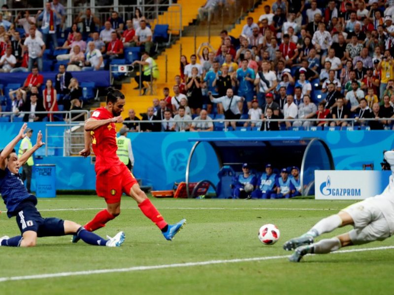 Bélgica venció a Japón con un gol in extremis