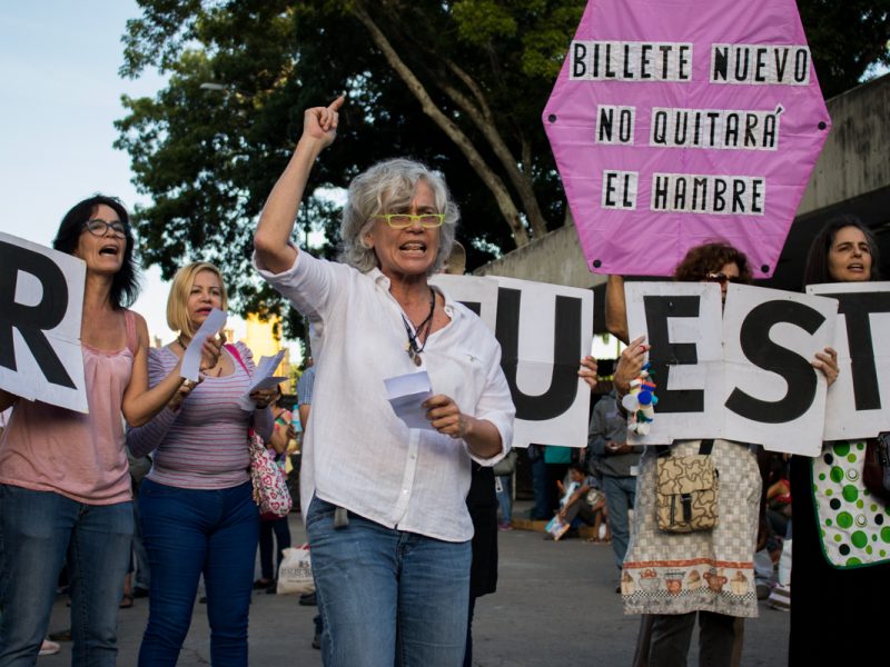 protesta paro de enfermeras