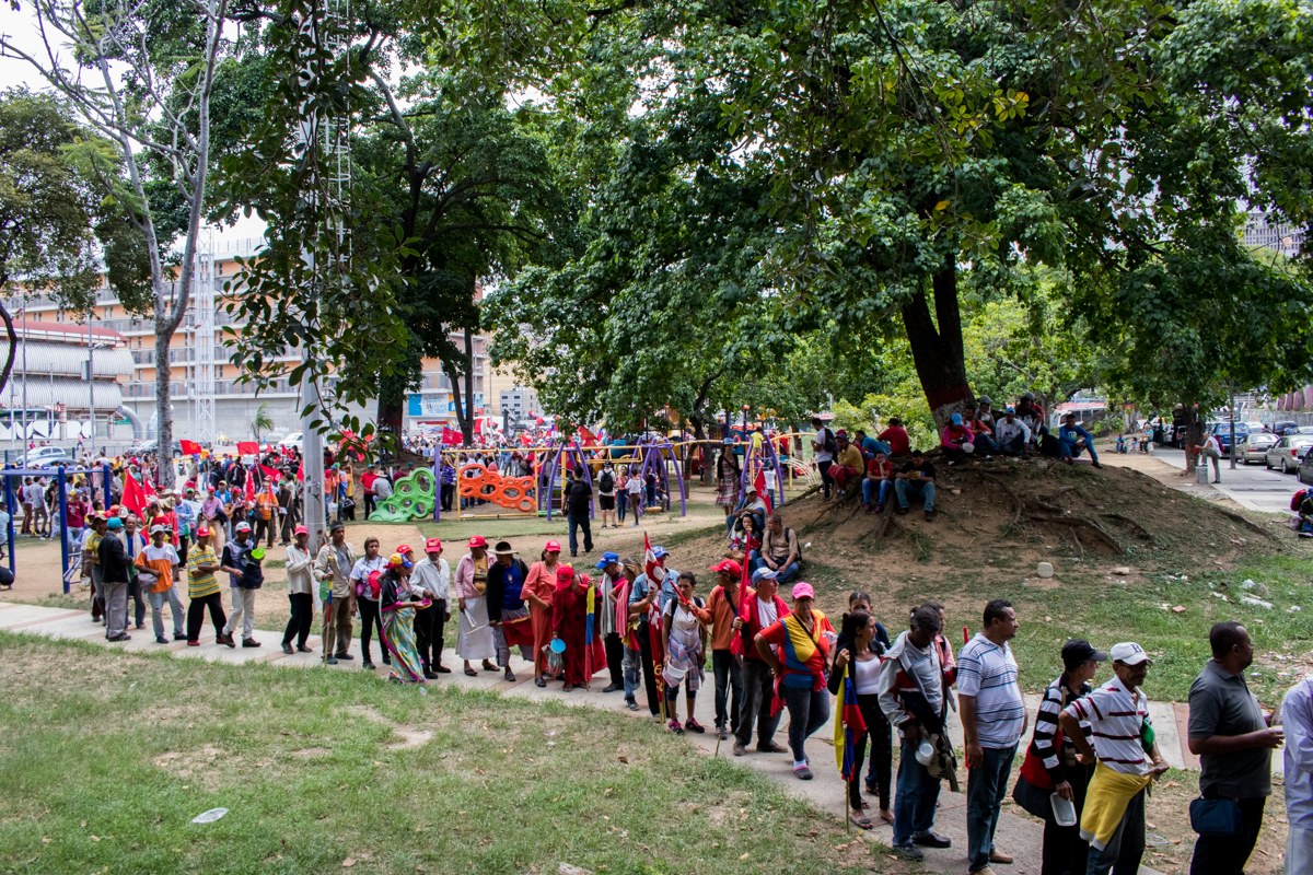 Campesinos llegan a Caracas