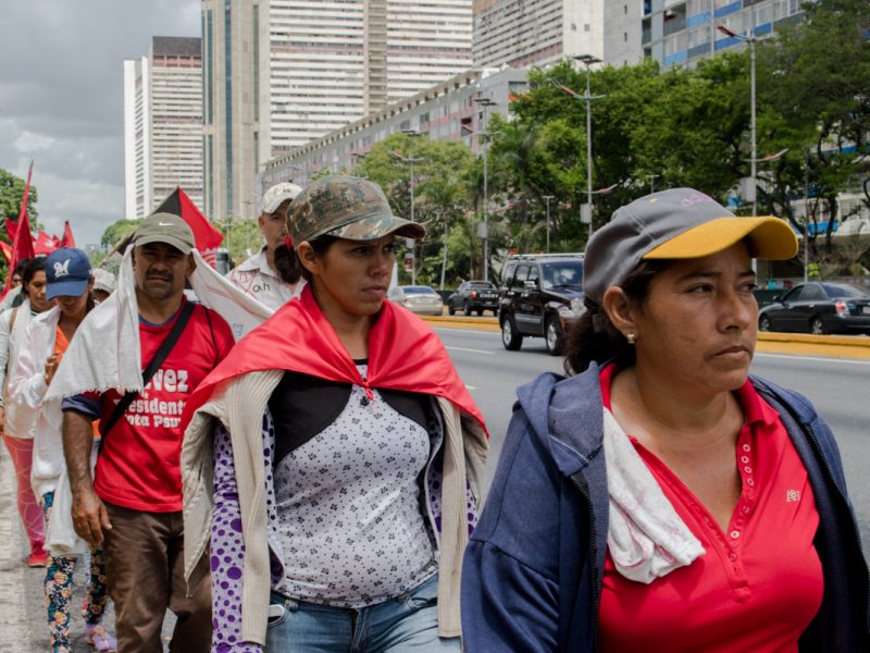 Campesinos llegan a Caracas