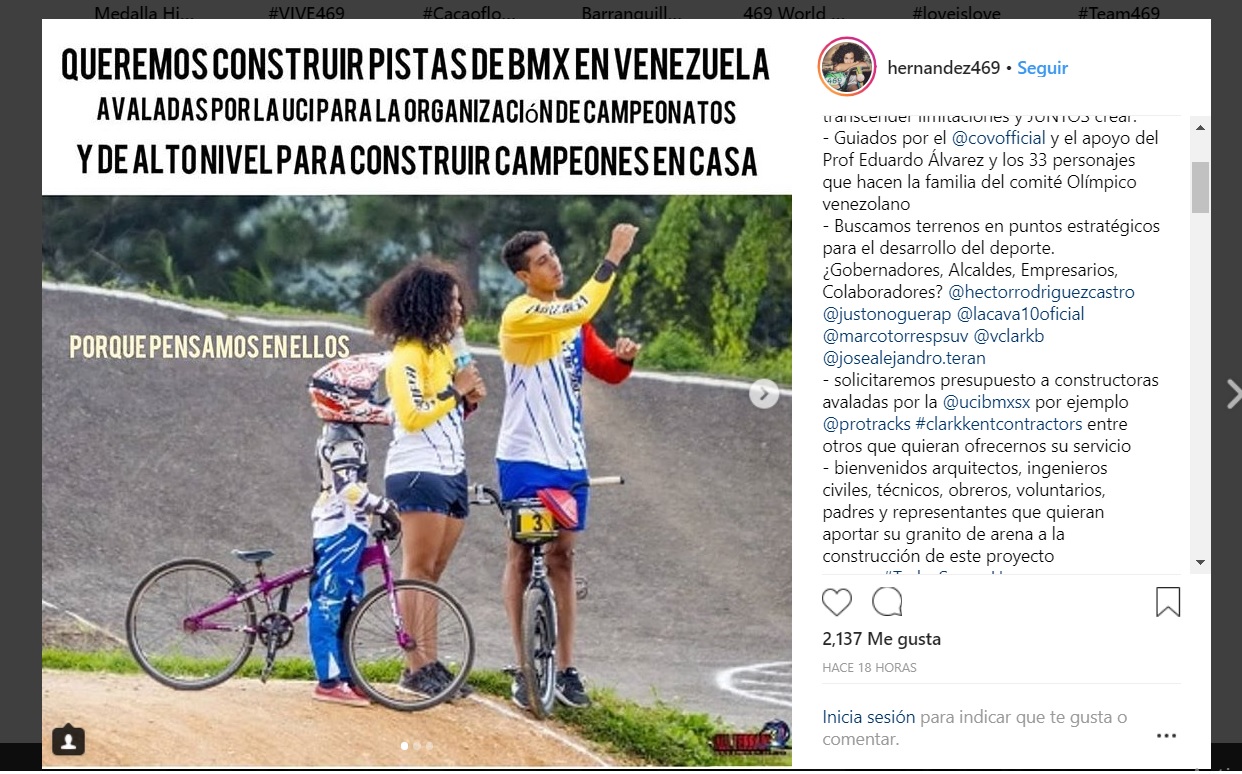 Stefany Hernández BMX venezuela