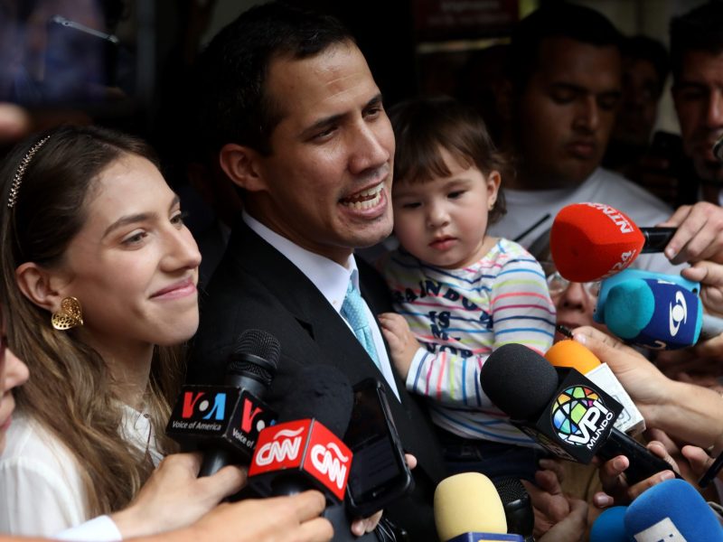 Guaidó en foto familiar