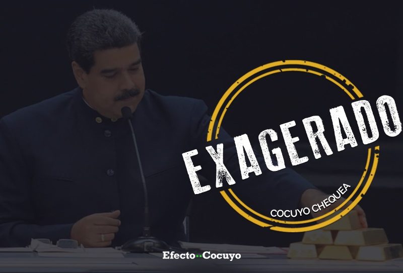 Exagerado cocuyo chequea Maduro minería oro