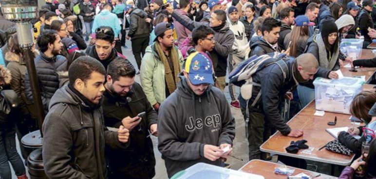 migrantes venezolanos en Estados Unidos