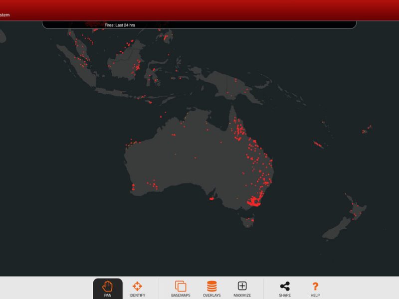 Australia fuegos nasa