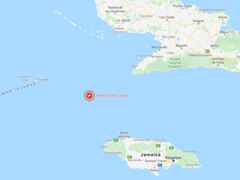 El fuerte terremoto se registró en Jamaica