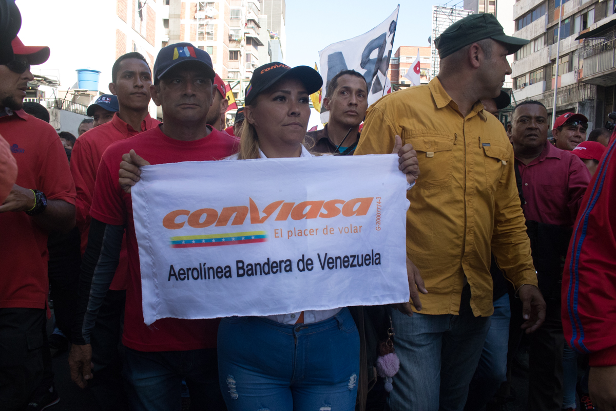 marcha chavista conviasa