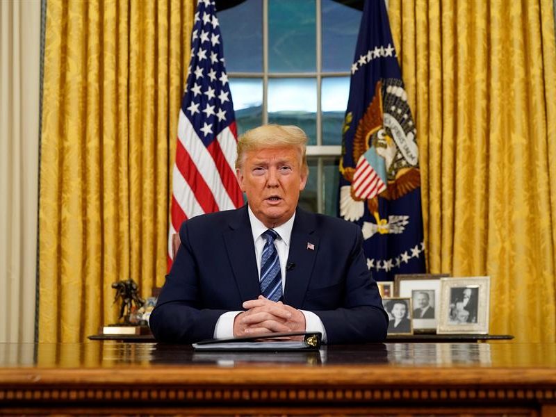 Trump suspende viajes desde Europa a EEUU por 30 días por el coronavirus