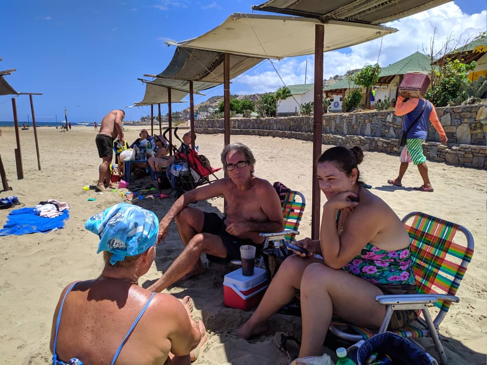 bañistas