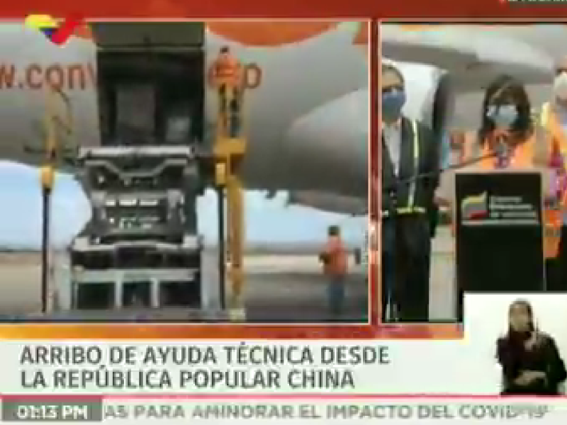 Ingresa “asistencia técnica” de China al Aeropuerto de Maiquetía para contener COVID-19