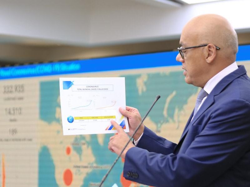 Venezuela empieza a usar la cloroquina para tratar COVID-19, anuncia Jorge Rodríguez