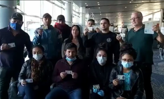 venezolanos varados en Colombia El Dorado
