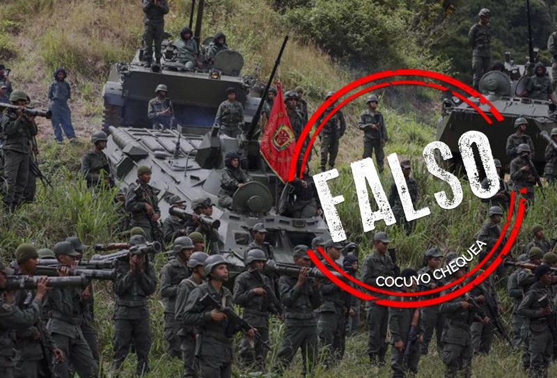 Es falso que videos de vehículos militares demuestra presencia de tropas de EEUU en Venezuela