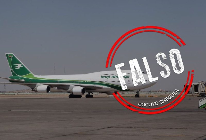 Comando Sur no derribó un avión iraquí con 700 kilos de oro de Venezuela