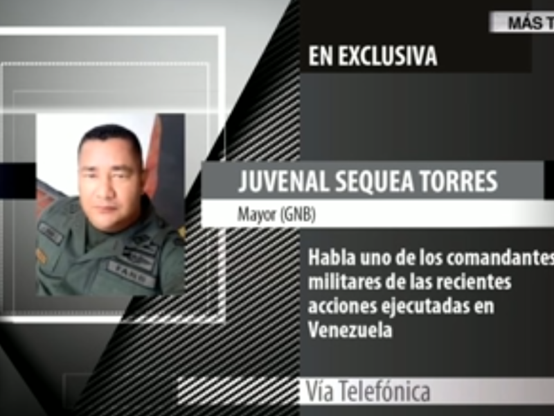 Mayor de la GNB Juvenal Sequea: Los que dirigimos esta operación somos los del 30 de Abril