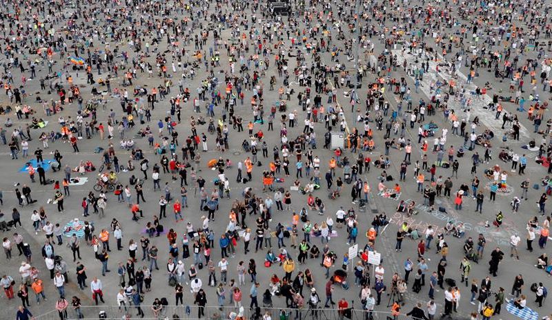 Protestas en Alemania contra las medidas restrictivas por la pandemia
