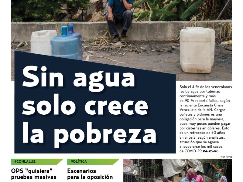 Portada Cocuyo #7 nro 64 sin agua solo crece la pobreza