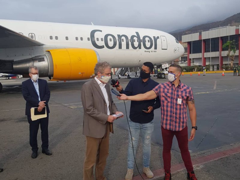 Embajador de Alemania en Venezuela pide no politizar ayuda humanitariaayuda humanitaria a Venezuela