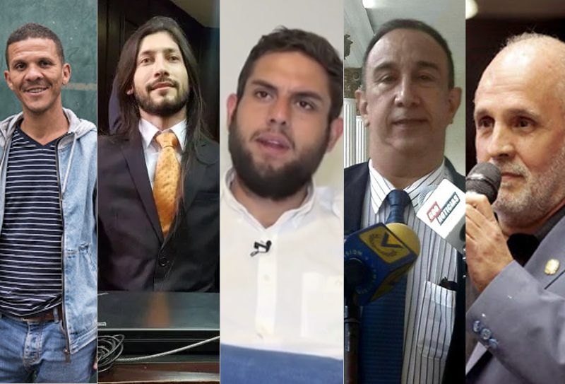 Cinco diputados que siguen presos sin debido proceso
