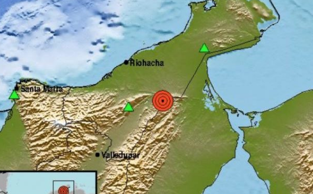 Un sismo de magnitud 5,4 sacude el norte de Colombia y frontera con Venezuela