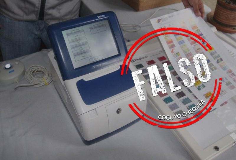 Es falso que las máquinas y el software de Smartmatic se utilizarán el 6D
