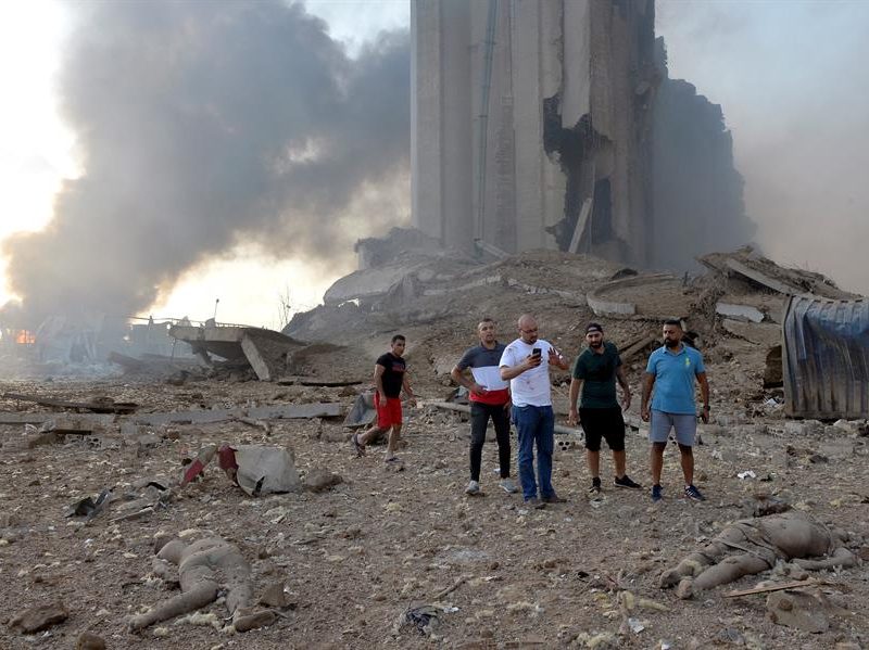 Libano foto explosion