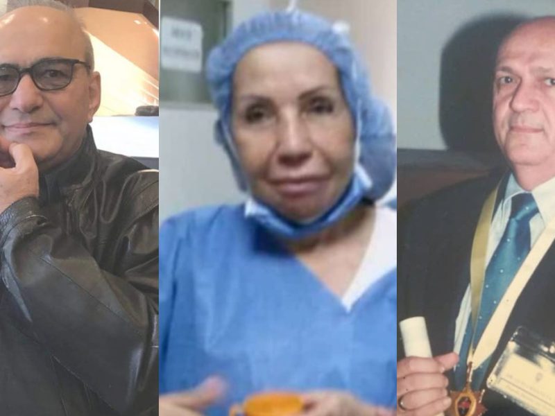Tres médicos murieron por COVID-19 entre el 8 y el 9 de agosto