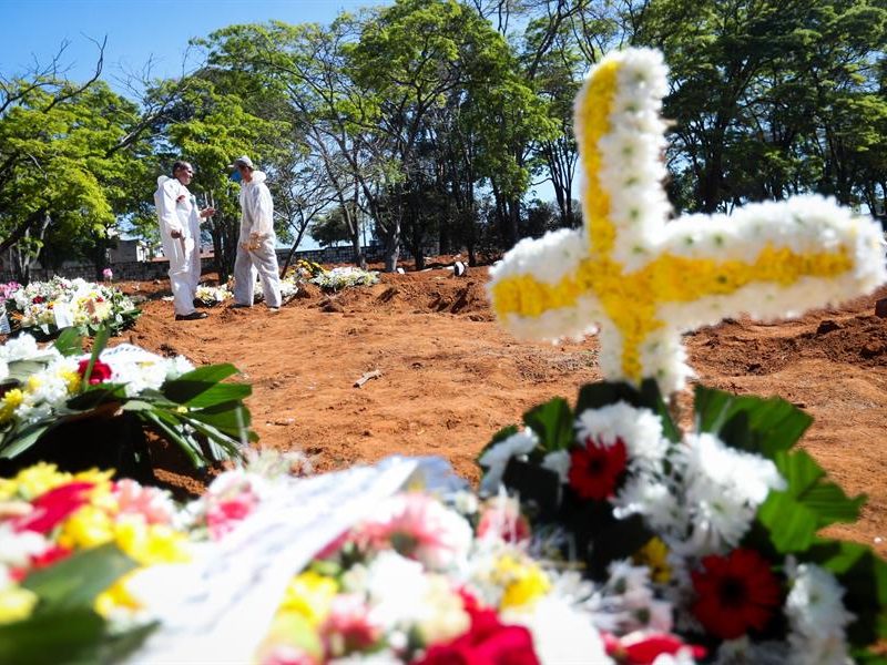 Brasil roza los 102.000 muertos y 3,06 millones de infectados por COVID-19