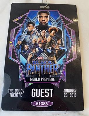 Afiche del estreno de Black Panther.