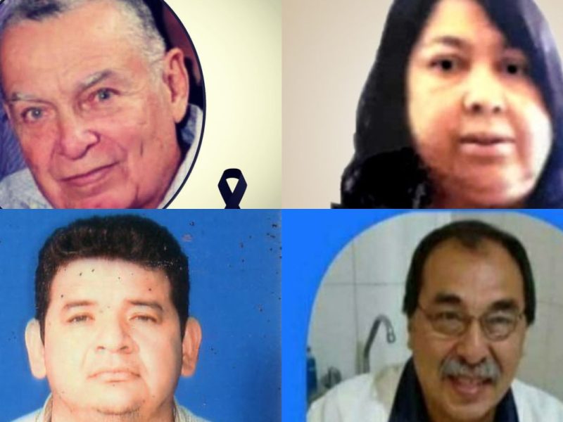 Mueren cuatro médicos más por COVID-19