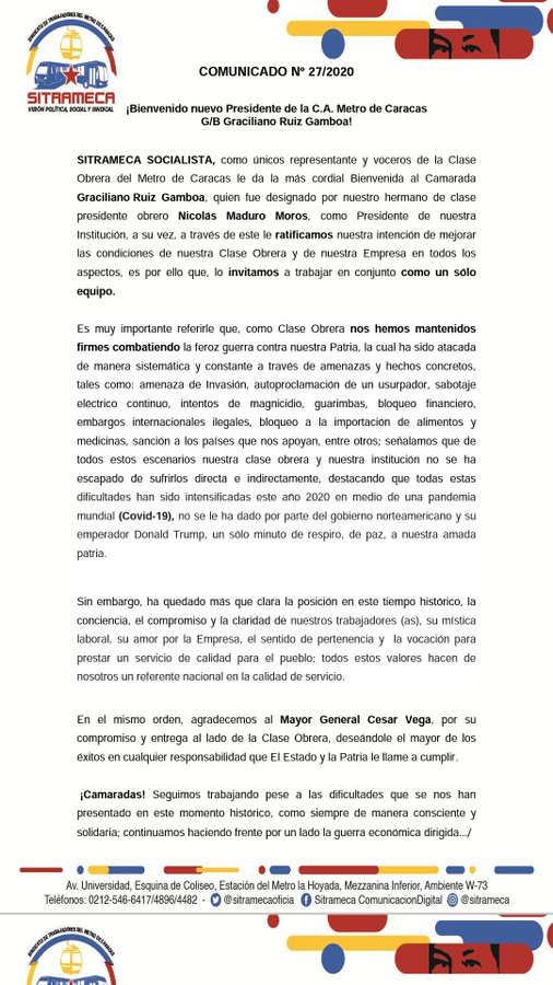 comunicado
