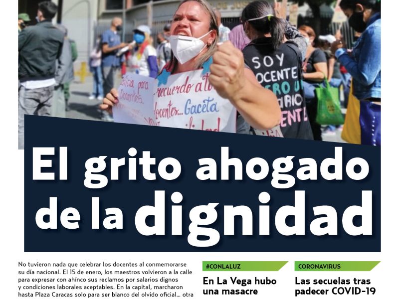 Portada edición nro 99 Cocuyo #7 El grito ahogado de la dignidad