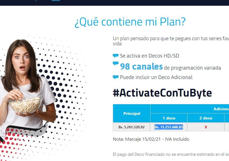 Simple TV aumenta sus planes básicos en menos de dos semanas