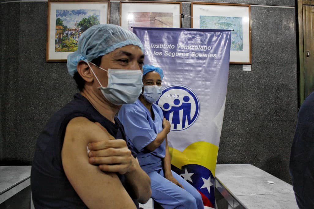 Vacunación con Sputnik V en Caracas