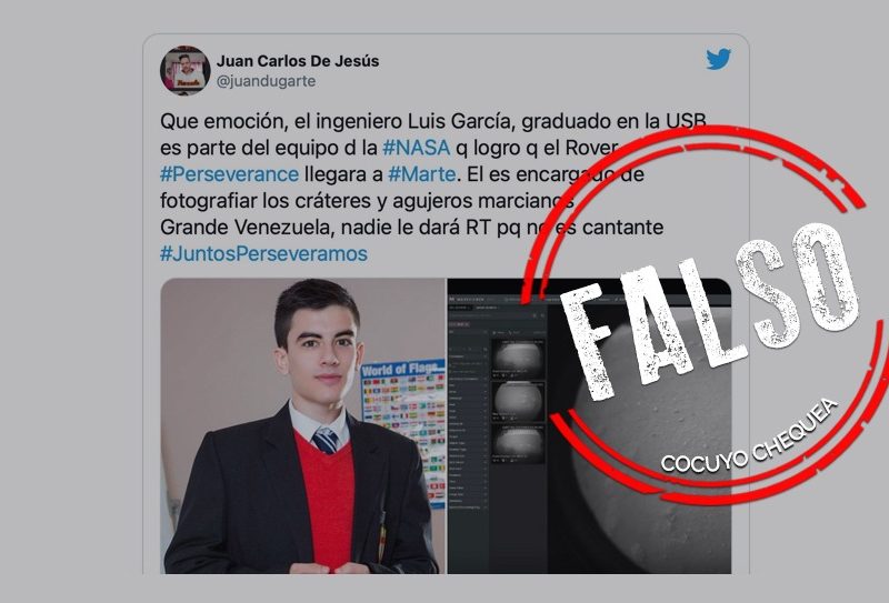 ¿Joven venezolano es parte de un proyecto de la NASA para explorar Marte?