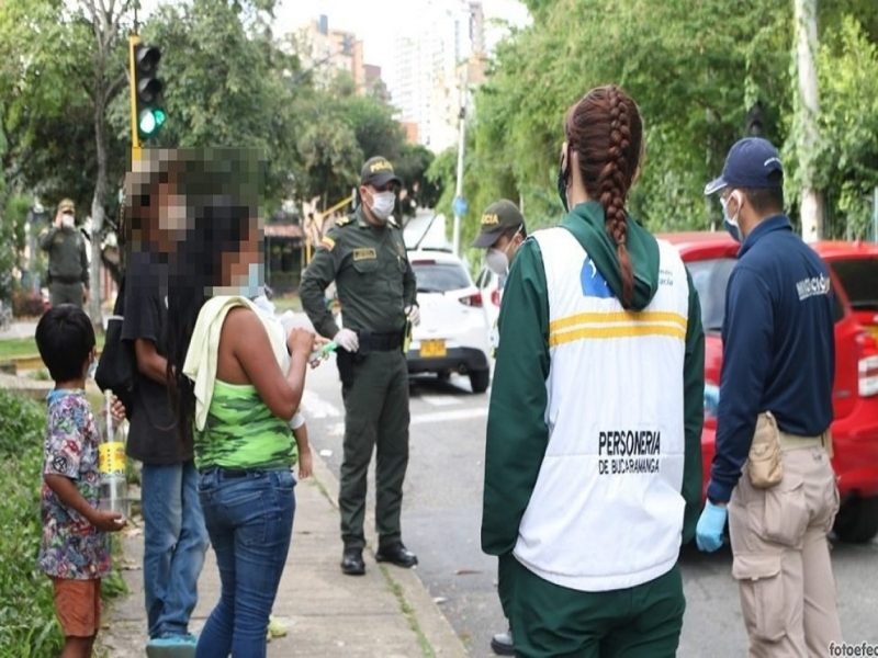 Usaban a seis niños venezolanos para pedir dinero en Bucaramanga
