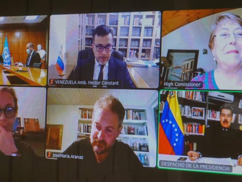 Maduro informa a Michelle Bachelet planes de su gobierno en lucha anticovid
