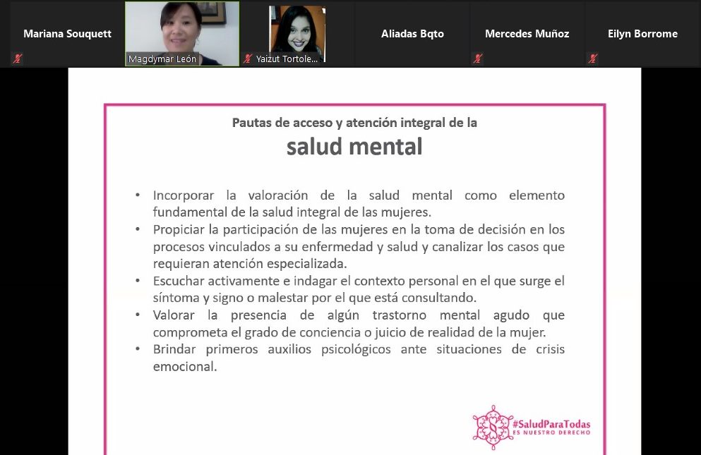 Alianza Salud para Todas insta a brindar atención integral a las mujeres venezolanas