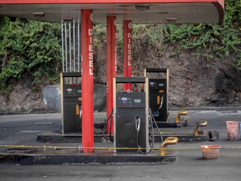 Transportistas trancan estación de servicio La Yaguara por fallas en suministro de gasoil
