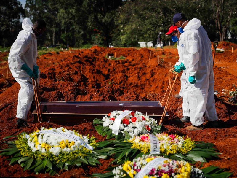 Brasil supera los 14 millones de casos por covid y camina a las 375.000 muertes